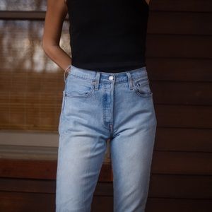 Levi’s Premium Lightwash 501 Skinny Jeans, W27/L32